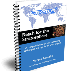 Reach for the Stratosphere e-book by Marcus Reynolds – brass technique compendium for all brass players.